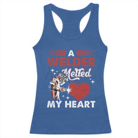 Funny Welding Welder Wife Girlfriend Racerback Tank Top - Wonder Print Shop