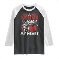 Funny Welding Welder Wife Girlfriend Raglan Shirt - Wonder Print Shop