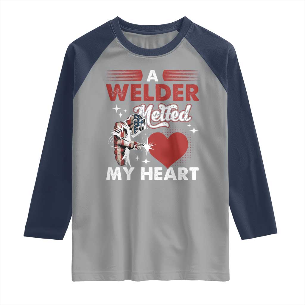 Funny Welding Welder Wife Girlfriend Raglan Shirt - Wonder Print Shop
