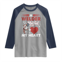 Funny Welding Welder Wife Girlfriend Raglan Shirt - Wonder Print Shop