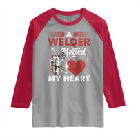 Funny Welding Welder Wife Girlfriend Raglan Shirt - Wonder Print Shop