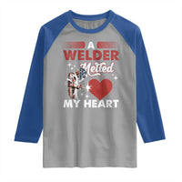 Funny Welding Welder Wife Girlfriend Raglan Shirt - Wonder Print Shop
