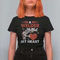 Funny Welding Welder Wife Girlfriend T Shirt For Women - Wonder Print Shop