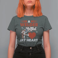 Funny Welding Welder Wife Girlfriend T Shirt For Women - Wonder Print Shop