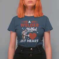 Funny Welding Welder Wife Girlfriend T Shirt For Women - Wonder Print Shop
