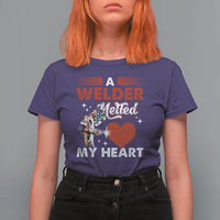 Funny Welding Welder Wife Girlfriend T Shirt For Women - Wonder Print Shop