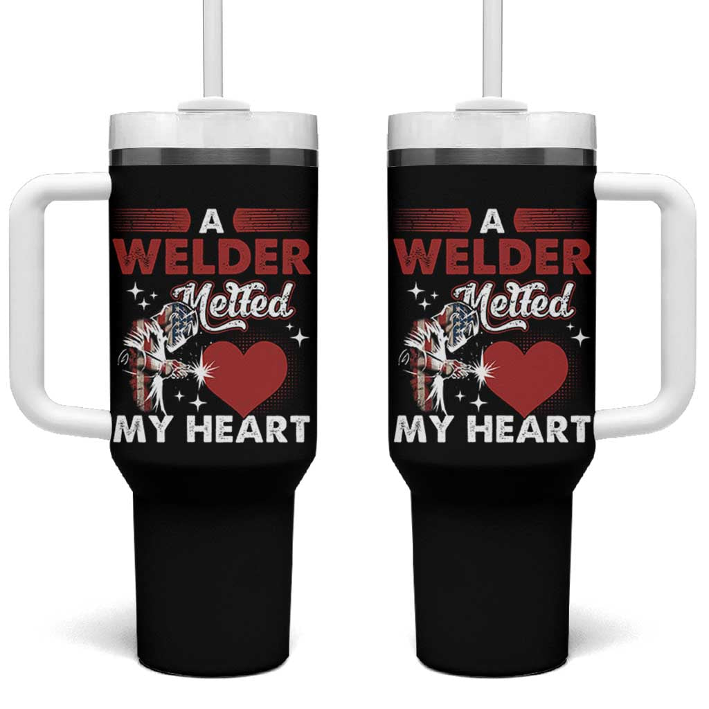 Funny Welding Welder Wife Girlfriend Tumbler With Handle - Wonder Print Shop