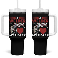 Funny Welding Welder Wife Girlfriend Tumbler With Handle - Wonder Print Shop