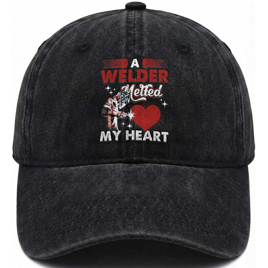Funny Welding Welder Wife Girlfriend Washed Cotton Baseball Cap