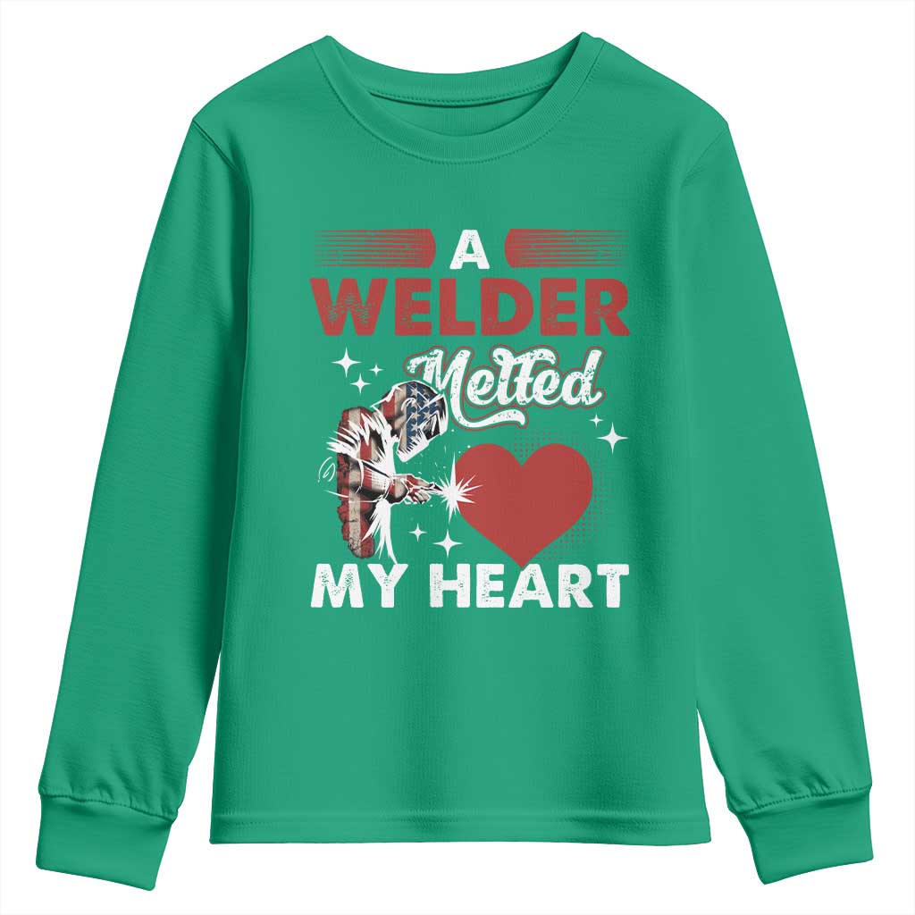 Funny Welding Welder Wife Girlfriend Youth Sweatshirt - Wonder Print Shop