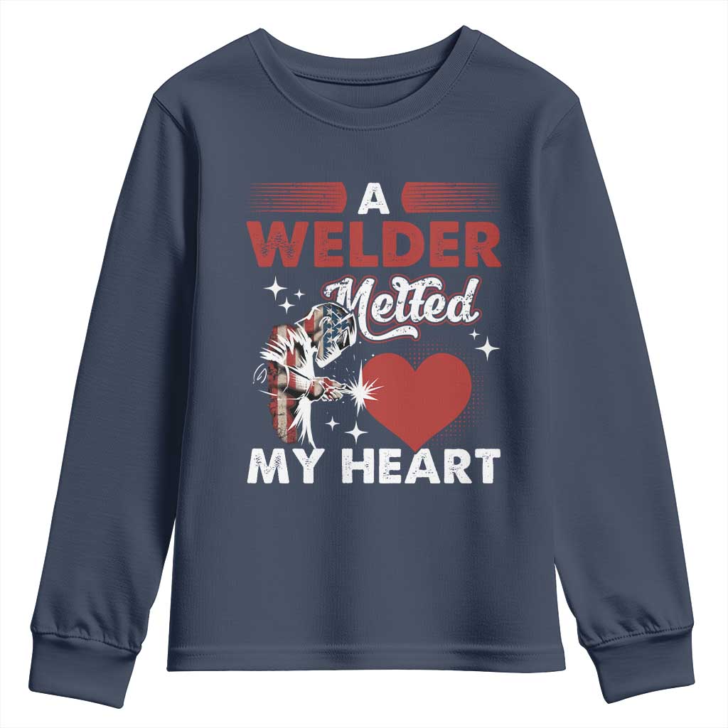 Funny Welding Welder Wife Girlfriend Youth Sweatshirt - Wonder Print Shop