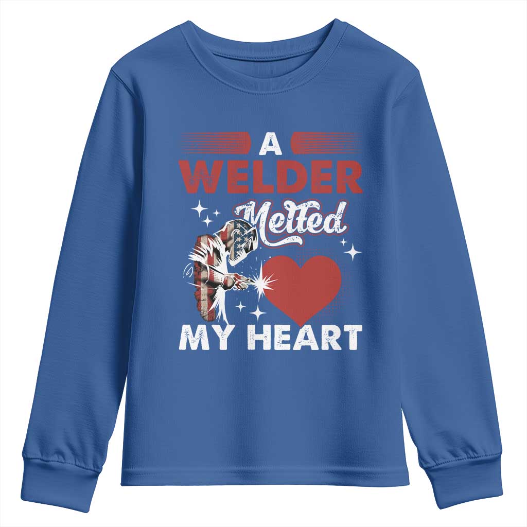 Funny Welding Welder Wife Girlfriend Youth Sweatshirt - Wonder Print Shop