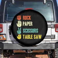Funny Woodworker Spare Tire Cover Rock Paper Scissors Table Saw - Wonder Print Shop