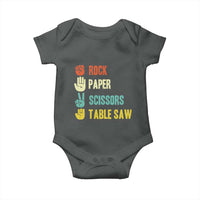 Funny Woodworker Baby Onesie Rock Paper Scissors Table Saw - Wonder Print Shop