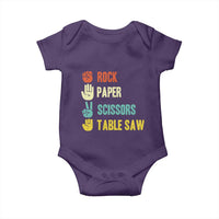 Funny Woodworker Baby Onesie Rock Paper Scissors Table Saw - Wonder Print Shop
