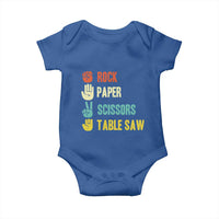 Funny Woodworker Baby Onesie Rock Paper Scissors Table Saw - Wonder Print Shop