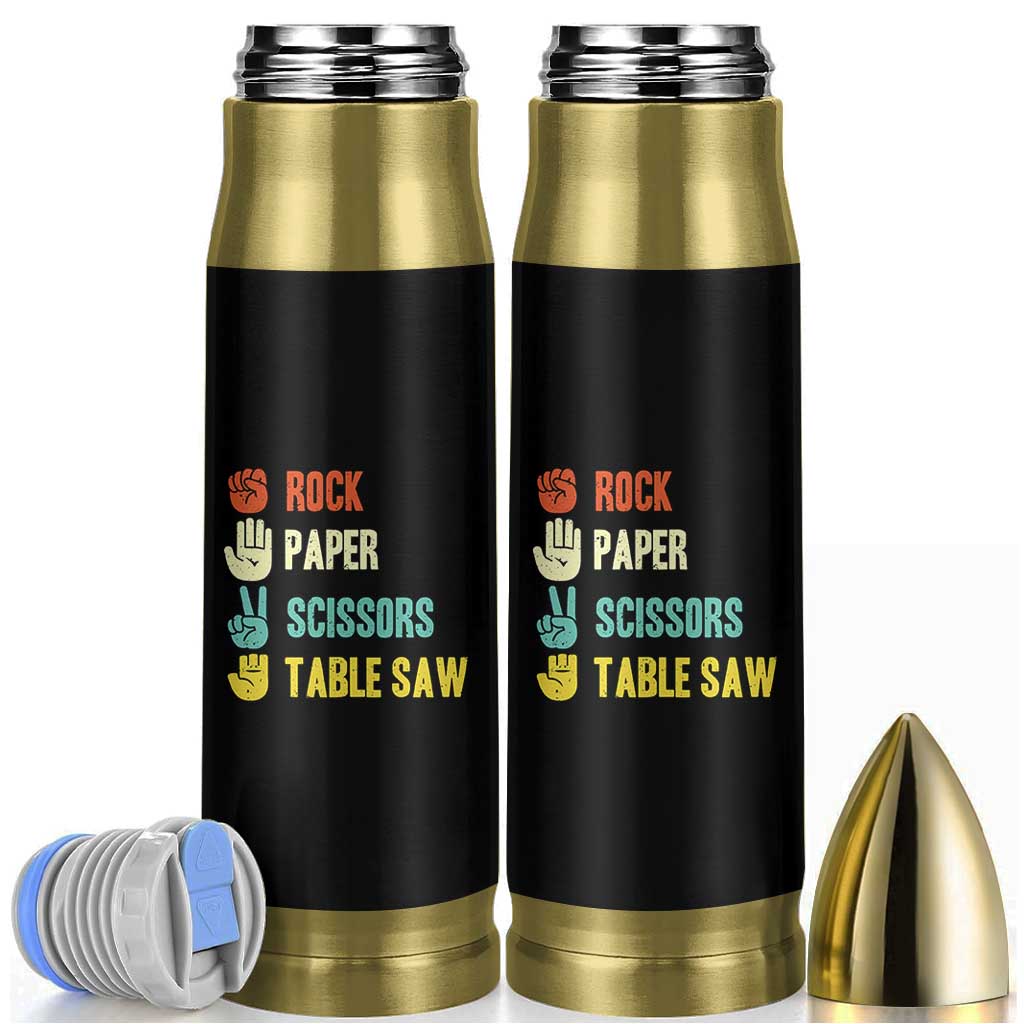 Funny Woodworker Bullet Tumbler Rock Paper Scissors Table Saw - Wonder Print Shop