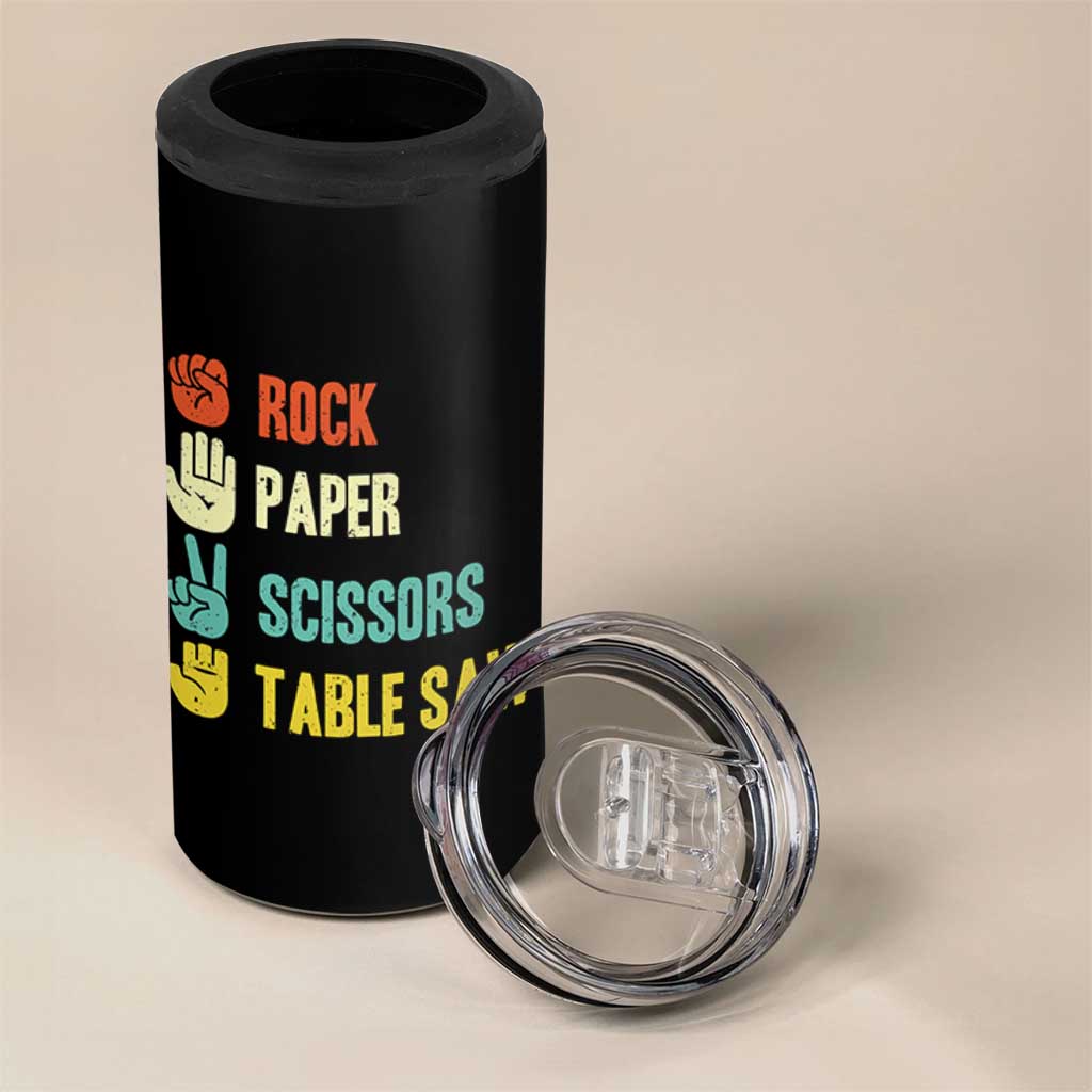 Funny Woodworker 4 in 1 Can Cooler Tumbler Rock Paper Scissors Table Saw - Wonder Print Shop