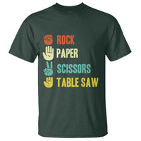 Funny Woodworker T Shirt Rock Paper Scissors Table Saw - Wonder Print Shop