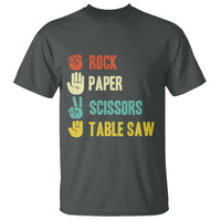 Funny Woodworker T Shirt Rock Paper Scissors Table Saw - Wonder Print Shop