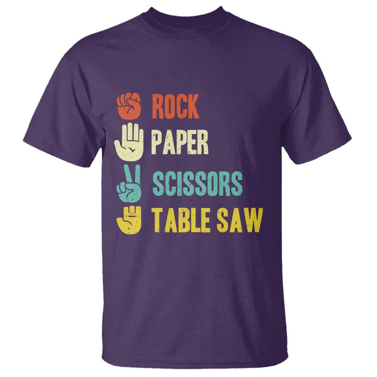 Funny Woodworker T Shirt Rock Paper Scissors Table Saw - Wonder Print Shop