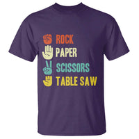 Funny Woodworker T Shirt Rock Paper Scissors Table Saw - Wonder Print Shop