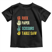 Funny Woodworker Toddler T Shirt Rock Paper Scissors Table Saw - Wonder Print Shop