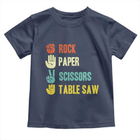 Funny Woodworker Toddler T Shirt Rock Paper Scissors Table Saw - Wonder Print Shop