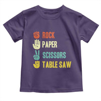 Funny Woodworker Toddler T Shirt Rock Paper Scissors Table Saw - Wonder Print Shop