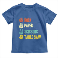 Funny Woodworker Toddler T Shirt Rock Paper Scissors Table Saw - Wonder Print Shop