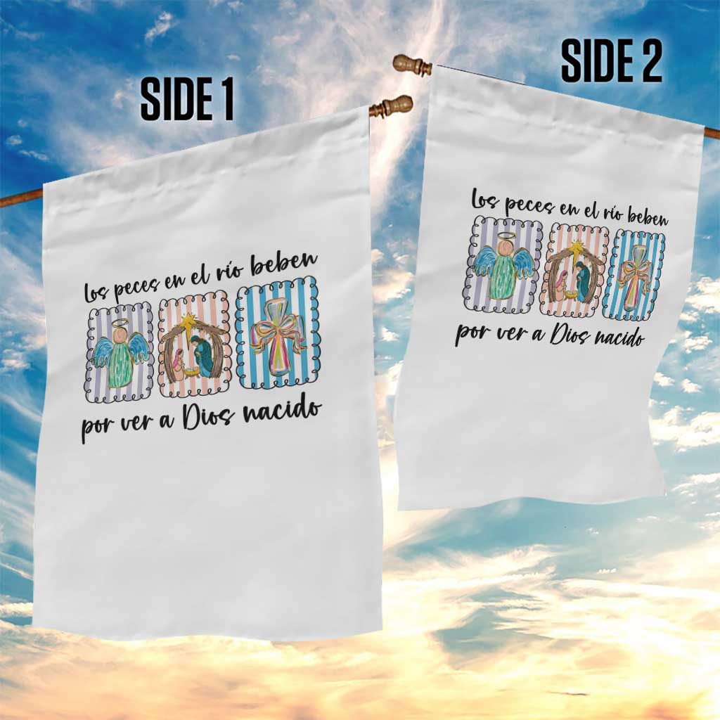 Nativity Scene Christian Christmas Garden Flag Feliz Navidad - Wonder Print Shop