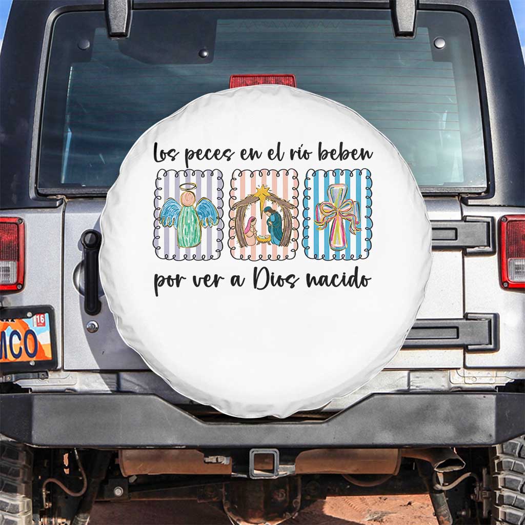 Nativity Scene Christian Christmas Spare Tire Cover Feliz Navidad - Wonder Print Shop