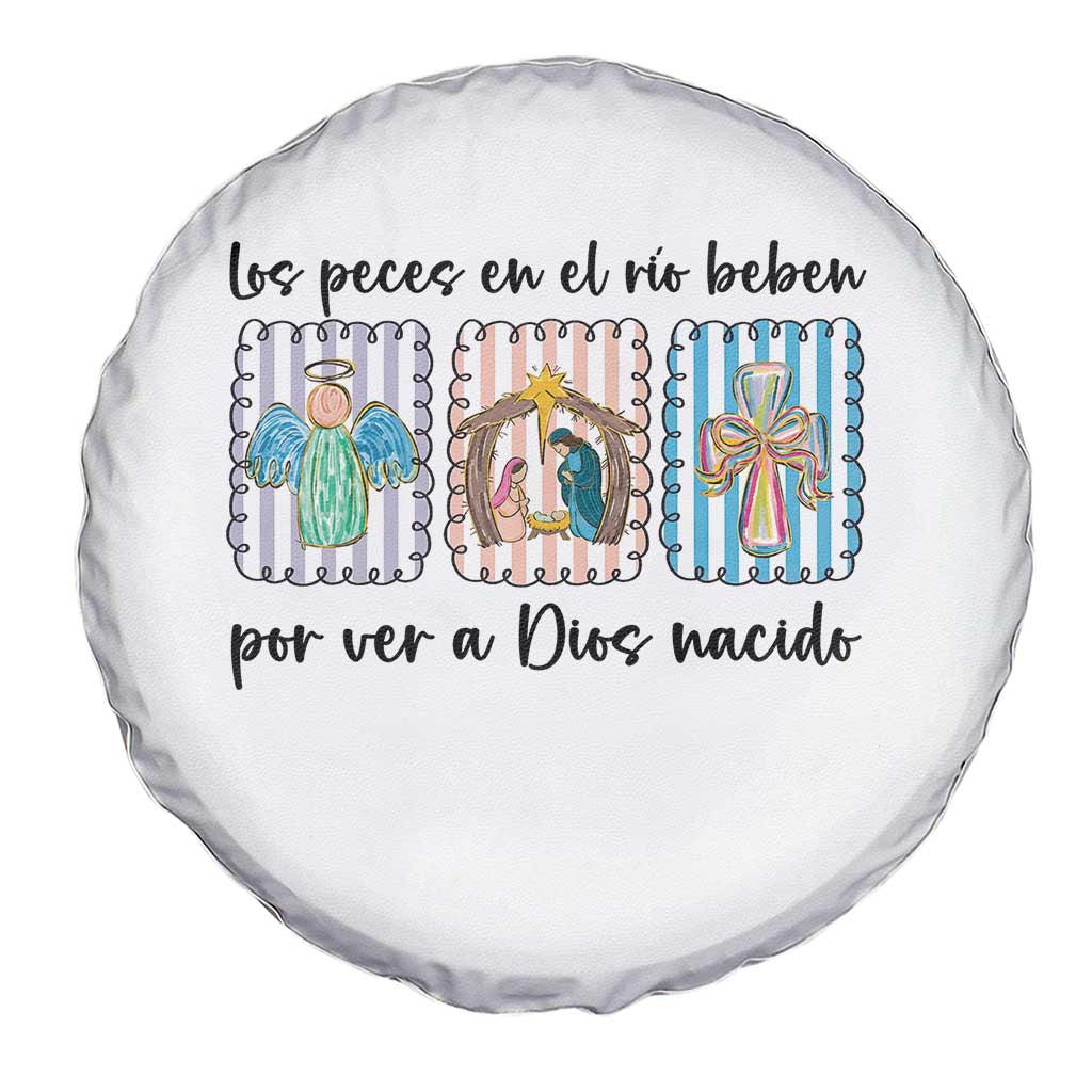 Nativity Scene Christian Christmas Spare Tire Cover Feliz Navidad - Wonder Print Shop