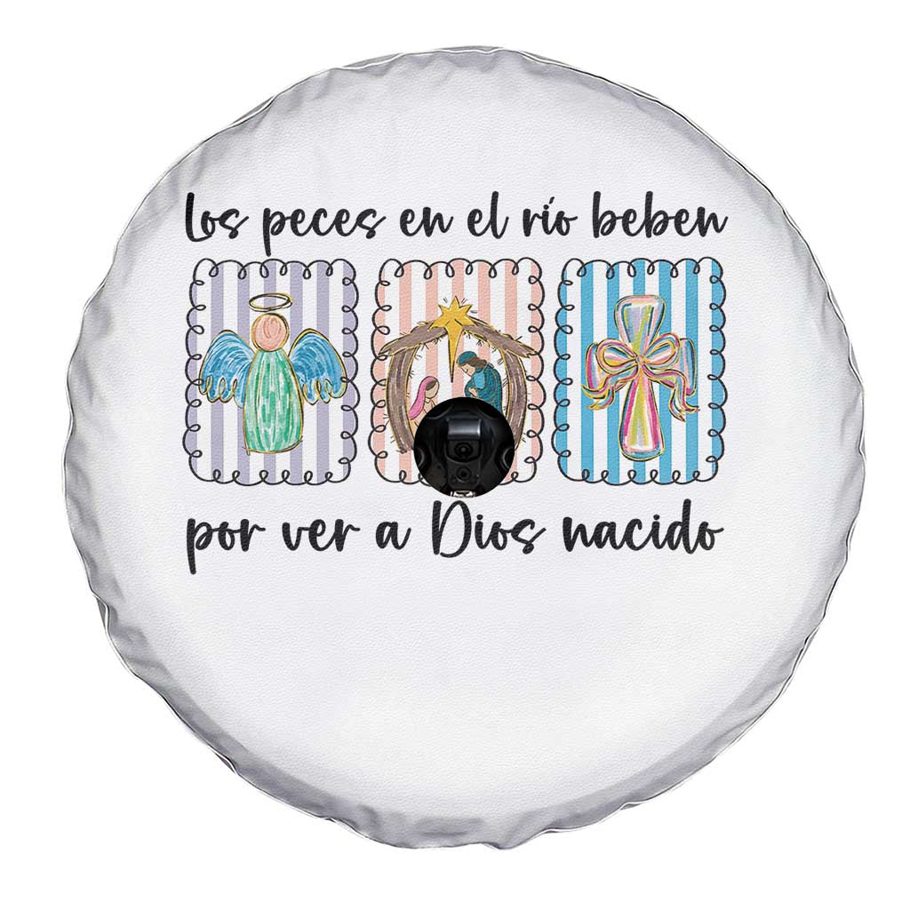 Nativity Scene Christian Christmas Spare Tire Cover Feliz Navidad - Wonder Print Shop