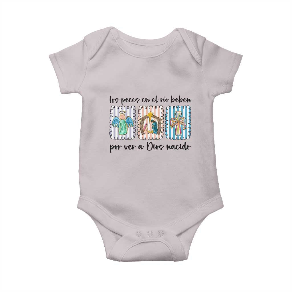 Nativity Scene Christian Christmas Baby Onesie Feliz Navidad - Wonder Print Shop