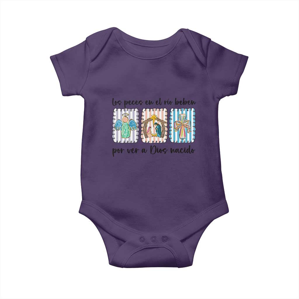 Nativity Scene Christian Christmas Baby Onesie Feliz Navidad - Wonder Print Shop