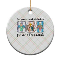 Nativity Scene Christian Christmas Ceramic Ornament Feliz Navidad - Wonder Print Shop