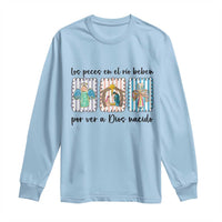 Nativity Scene Christian Christmas Long Sleeve Shirt Feliz Navidad - undefined