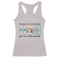 Nativity Scene Christian Christmas Racerback Tank Top Feliz Navidad - Wonder Print Shop