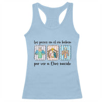 Nativity Scene Christian Christmas Racerback Tank Top Feliz Navidad - Wonder Print Shop