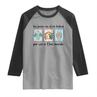 Nativity Scene Christian Christmas Raglan Shirt Feliz Navidad - Wonder Print Shop