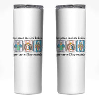 Nativity Scene Christian Christmas Skinny Tumbler Feliz Navidad - Wonder Print Shop