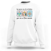 Nativity Scene Christian Christmas Sweatshirt Feliz Navidad - Wonder Print Shop