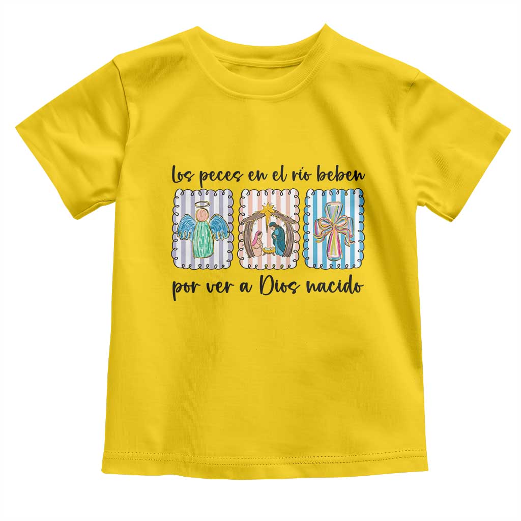 Nativity Scene Christian Christmas Toddler T Shirt Feliz Navidad - Wonder Print Shop