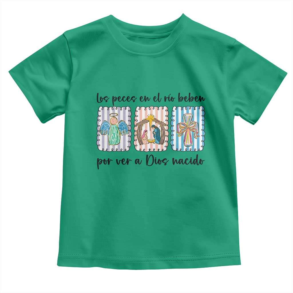 Nativity Scene Christian Christmas Toddler T Shirt Feliz Navidad - Wonder Print Shop