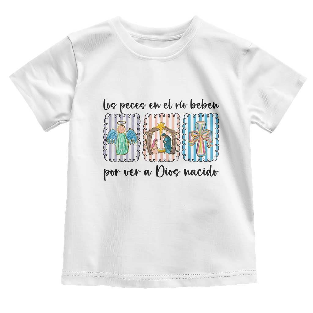 Nativity Scene Christian Christmas Toddler T Shirt Feliz Navidad - Wonder Print Shop