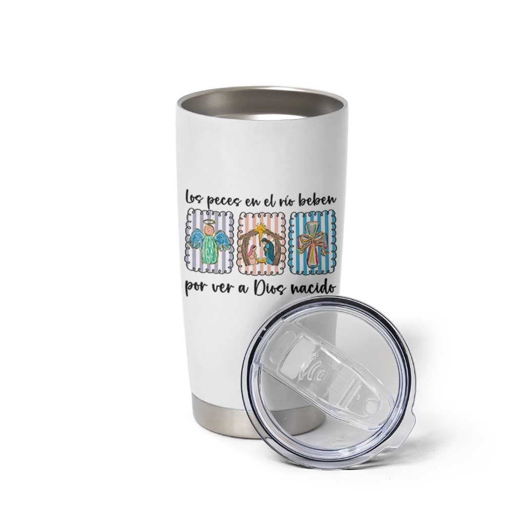 Nativity Scene Christian Christmas Tumbler Cup Feliz Navidad - Wonder Print Shop