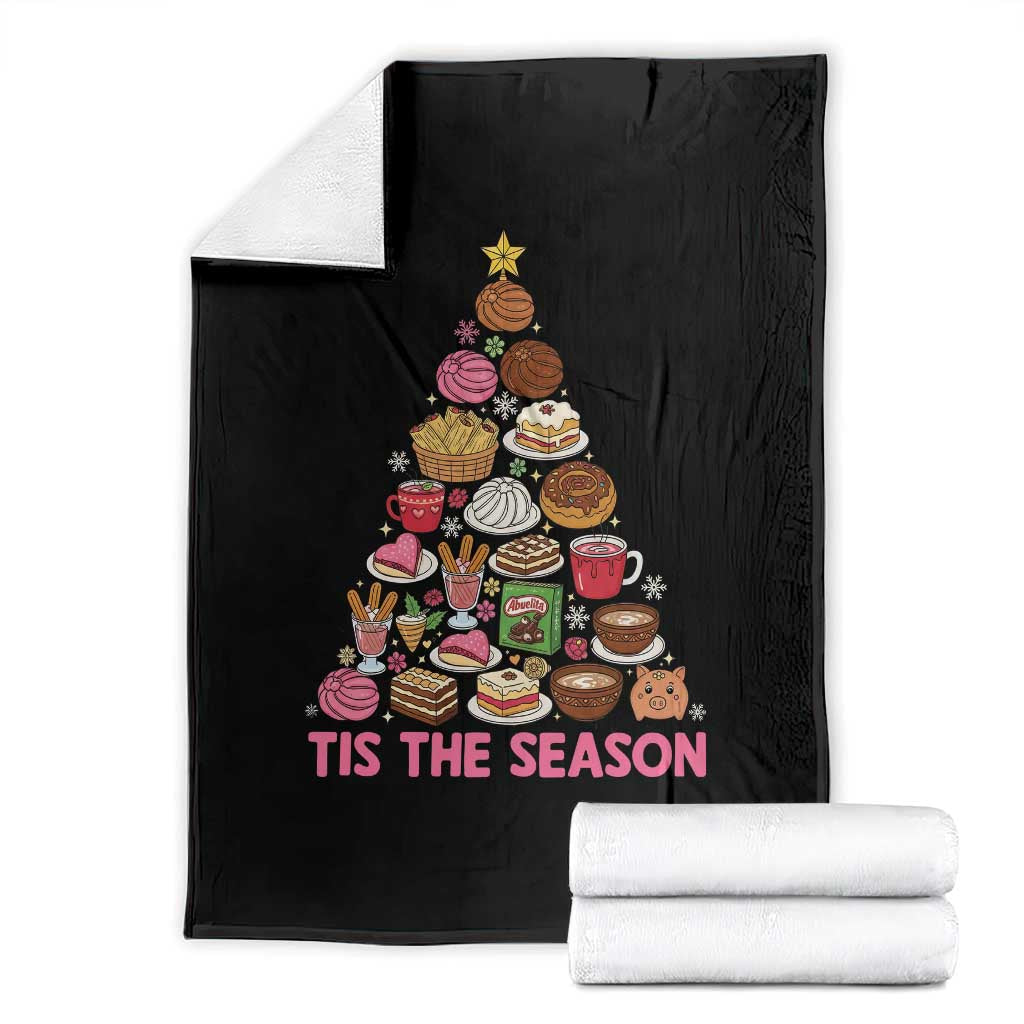 Tis The Season Mexican Christmas Throw Blanket - Wonder Print Shop