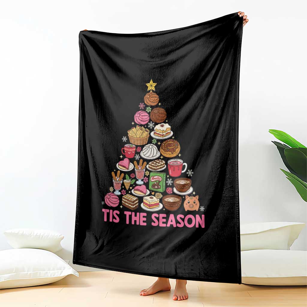 Tis The Season Mexican Christmas Throw Blanket - Wonder Print Shop