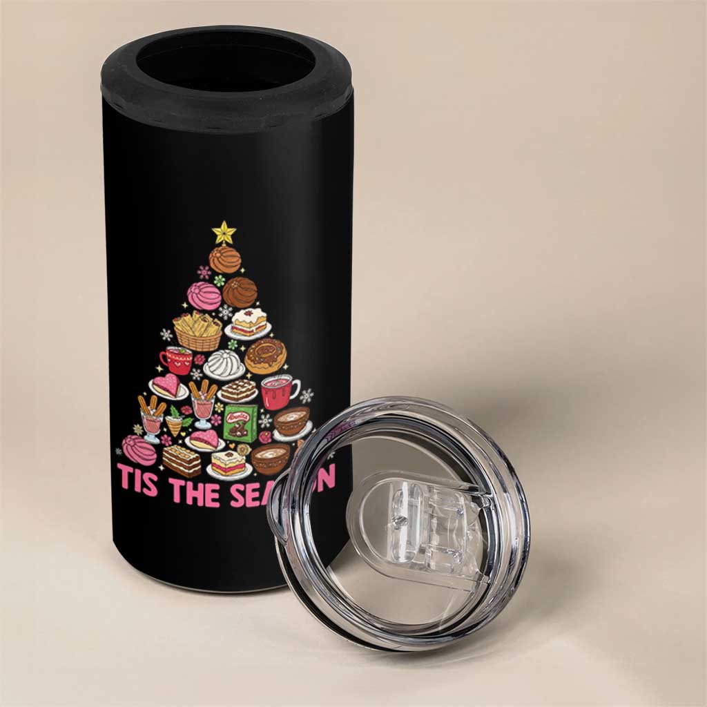 Tis The Season Mexican Christmas 4 in 1 Can Cooler Tumbler - Wonder Print Shop